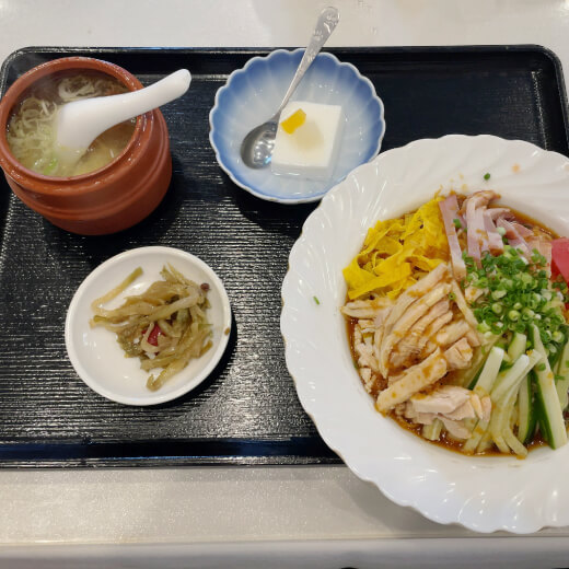 四川陳麻婆　冷やし中華麺ランチ